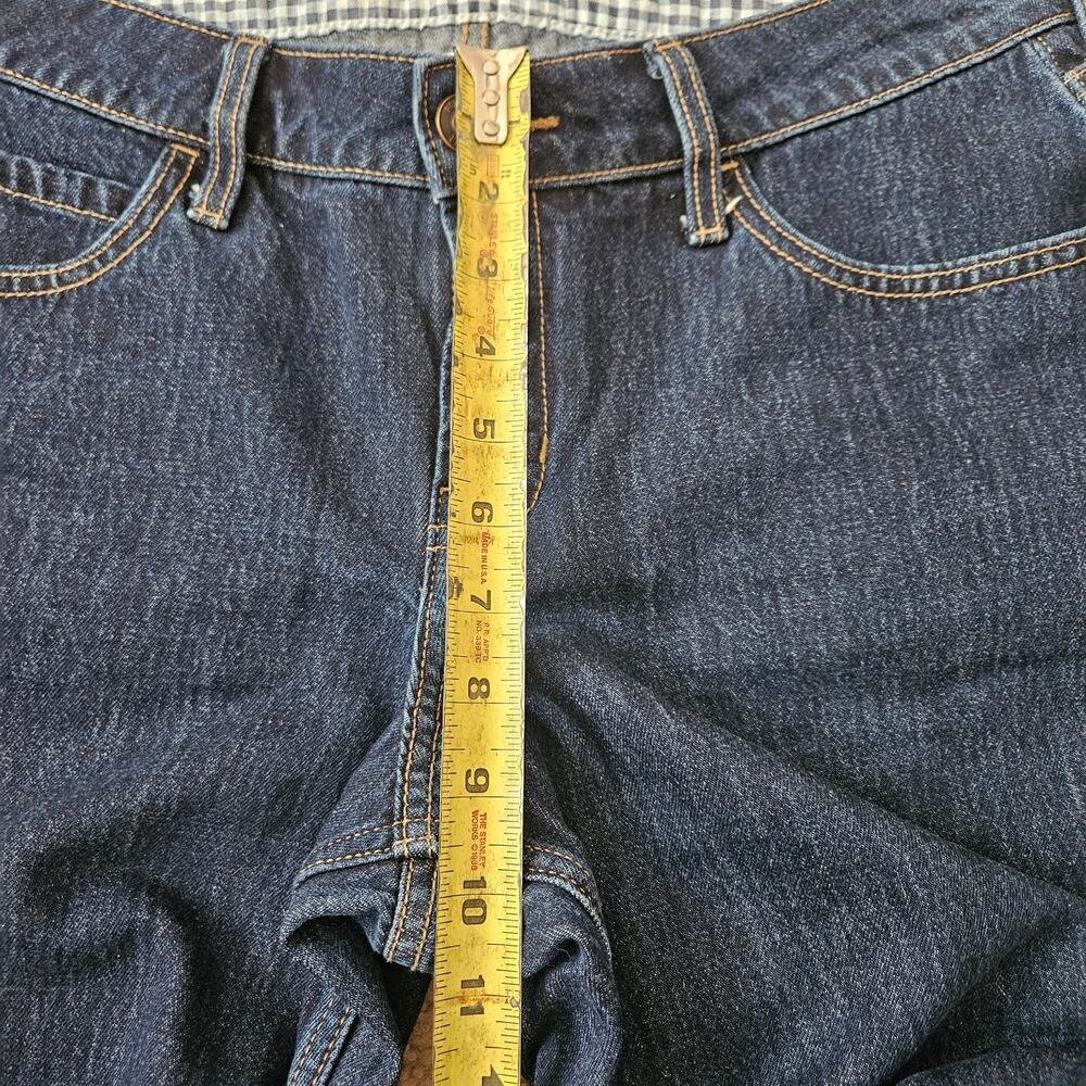 Hollister Low-Rise Dark Wash Foldover Waist Baggy Jeans 8S / 29 - Picture 7 of 8